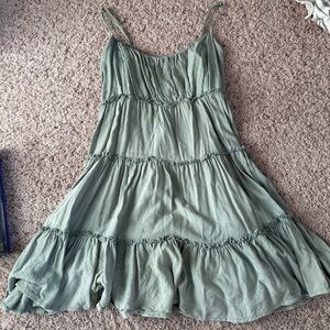 green babydoll dress